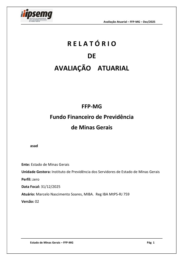 capa avaliação atuarial 2025 2026