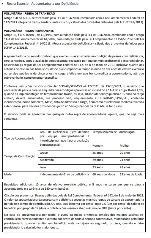 regra 1 - especial